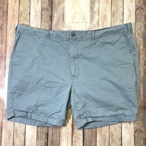 Bonobos mens 46 blue solid flat front chino style casual shorts EUC